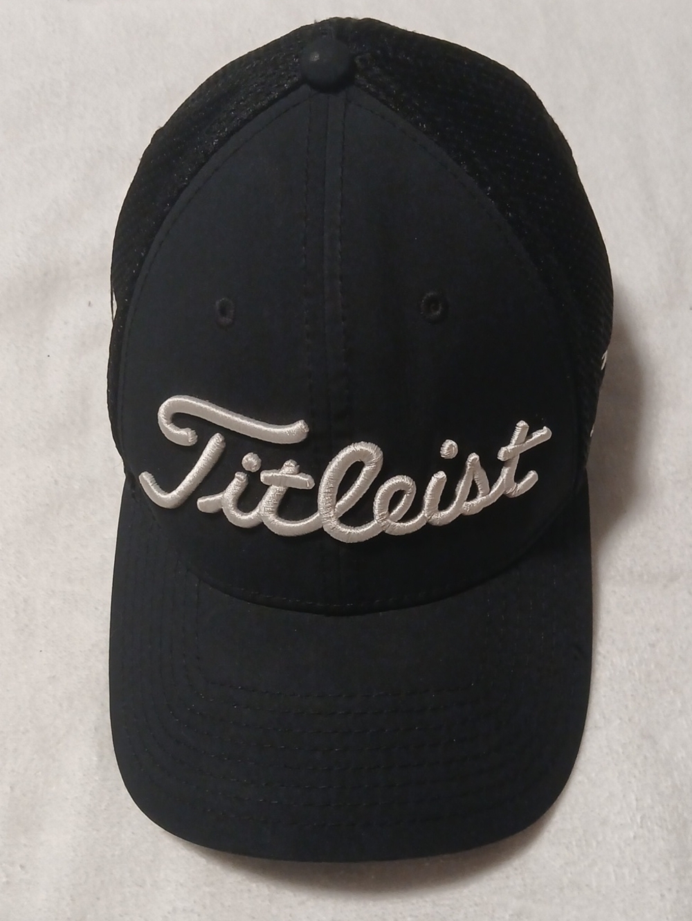 Titleist Golf Black Cap with White Script Logo